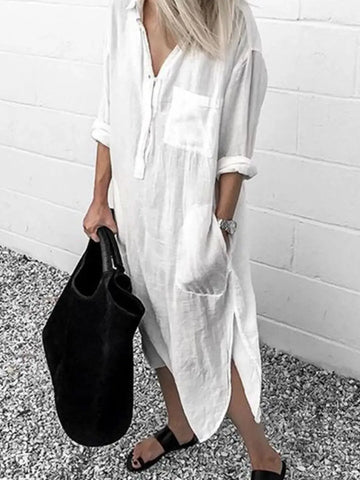 AILEEN - Super beautiful and very elegant maxi linen dress ideal for summer