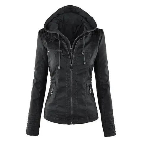 SARAH - Elegant premium leather jacket for women