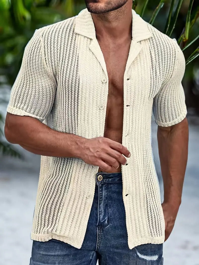 Spring Refreshment: The Casual Joshua Shirt with Trendy Buttons