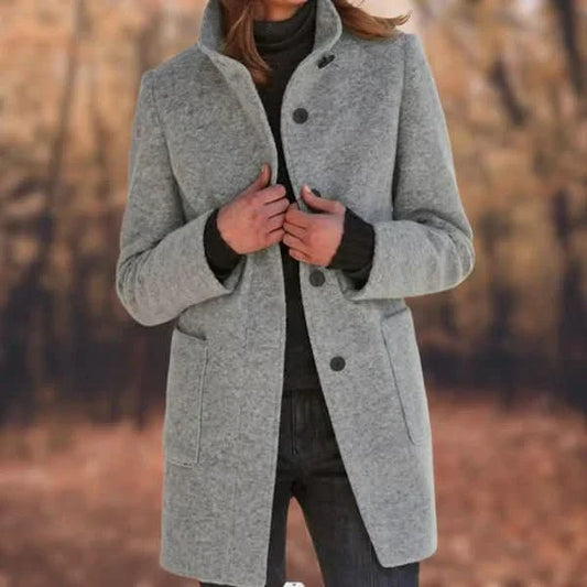 Athene | Stylish Women's Coat with Elegant Buttons - Chic Avenue