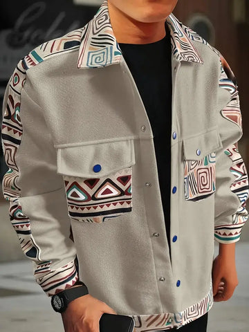 David – stylish vintage baseball jacket