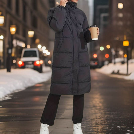 Bines - Elegant long women's puffer jacket for ultimate comfort and style - Chic Avenue