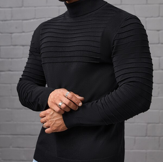 CALVIN - Elegant men’s sweater made of high-quality cotton in Italian design - XS - Pullover