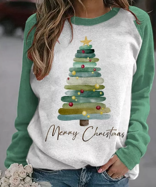 DORA - Ultra Cozy Christmas Magic Sweater - Light Green / S - Pullover