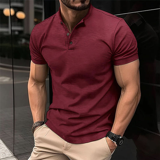 Elegant Christoph Polo Shirt for a Timeless Look - Wine red / XS - Shirt