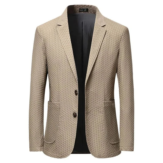 Elegant Men’s Blazer - Khaki / XS - Coats & Jackets