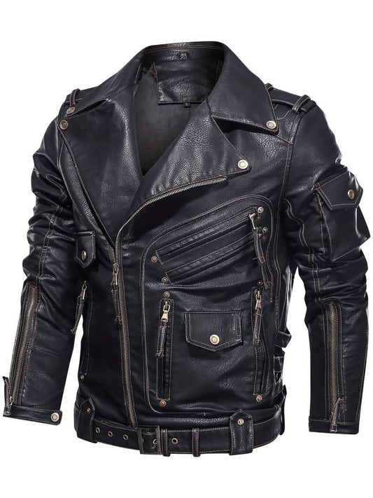 Elegant Men’s Motorcycle Jacket by Martin - Style and Safety Combined! - Jackets