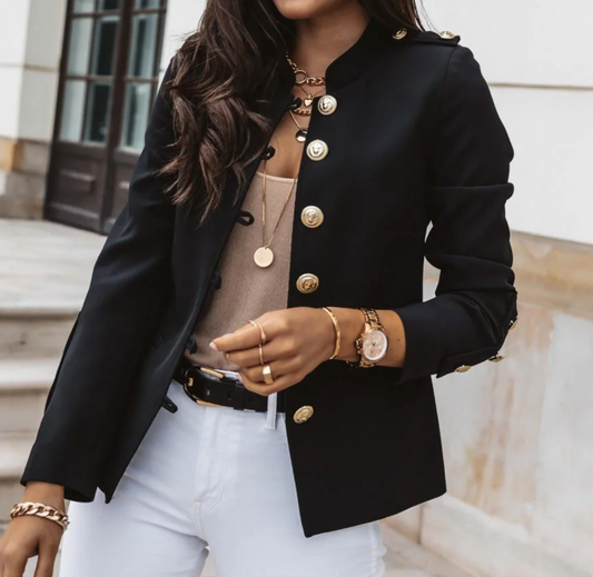 Elegant OLIVIAA autumn jacket for a stylish look - Black / XS - Jacket