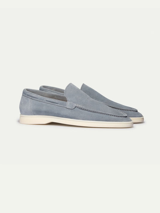 Elegant sky blue yacht slippers by Paul Lefebvre – style meets comfort! - Men Shoes