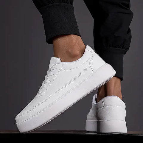 Stylish White Men’s Skate Shoes – Andrew Edition