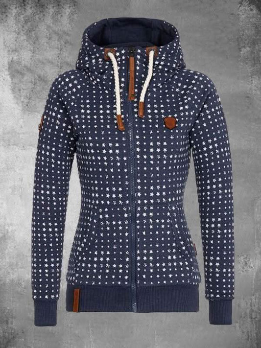 FELICI - Stylish hoodie with unique print for your individual look - XS - Hooded jacket