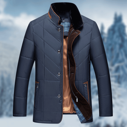 Jacob - The stylish and cozy winter coat for frosty days - Blue / S - Jackets