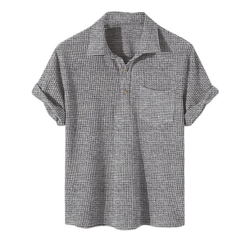 Janus - Loose shirt in waffle design for summer