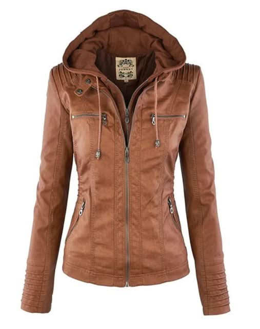 Liesl - Elegant Leather Jacket for a Trendy Look