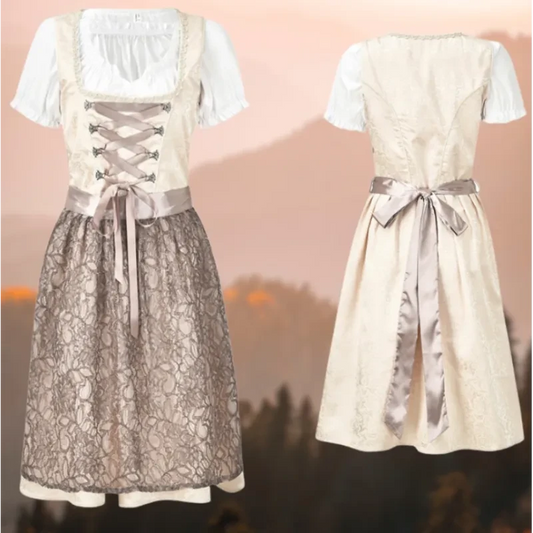 Luisa - Stylish Women’s Traditional Outfit with Elegant Apron and Blouse - XS - trachtig oktoberfest