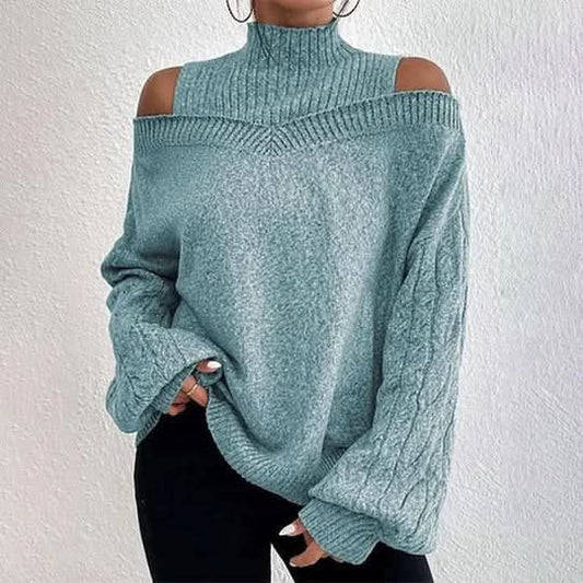 Maeve | Elegant Long Sleeve Off-Shoulder Blouse for a Stylish Appearance - Gray / XS - Pullover