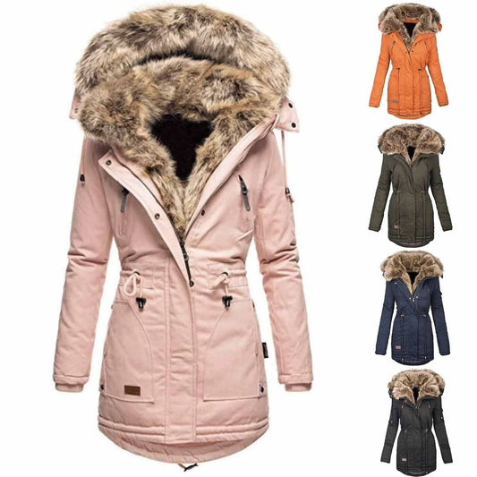 MATHEA - Super nice and warm winter jacket - Pink / XS - Winter jackets