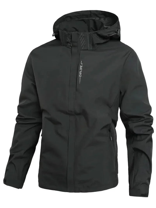 Michael – Stylish and lightweight waterproof men’s jacket - Metal Black / XS - Coats and Jackets