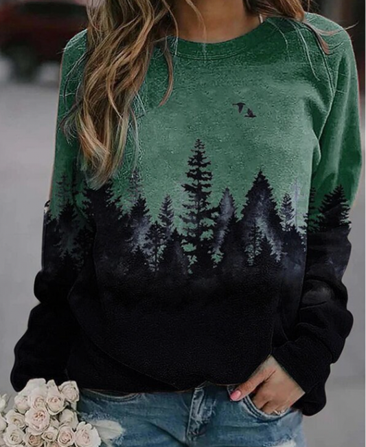 MIMA - Super cozy and stylish sweater for women - Green / S - Pullover