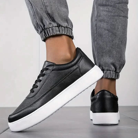 Modern men’s skate shoes in trendy design - Black / 36 - Shoes