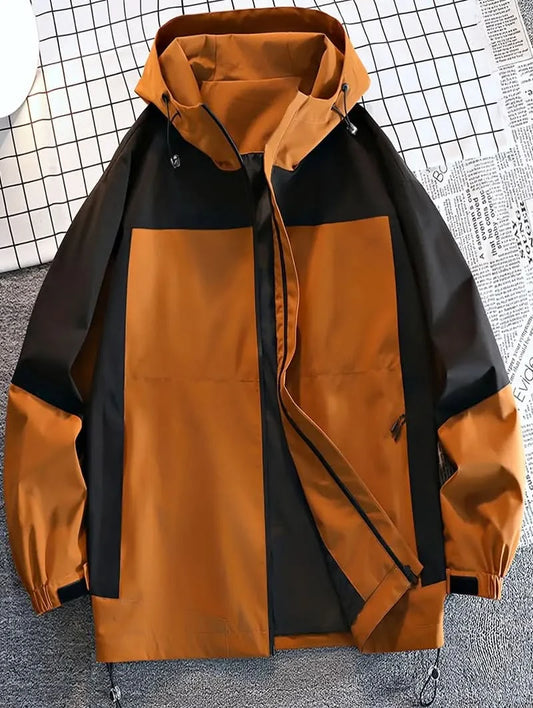 Nicholas - Men’s Winter Jacket in Trendy Color Block Design and Waterproof Style - XS - Winter jackets