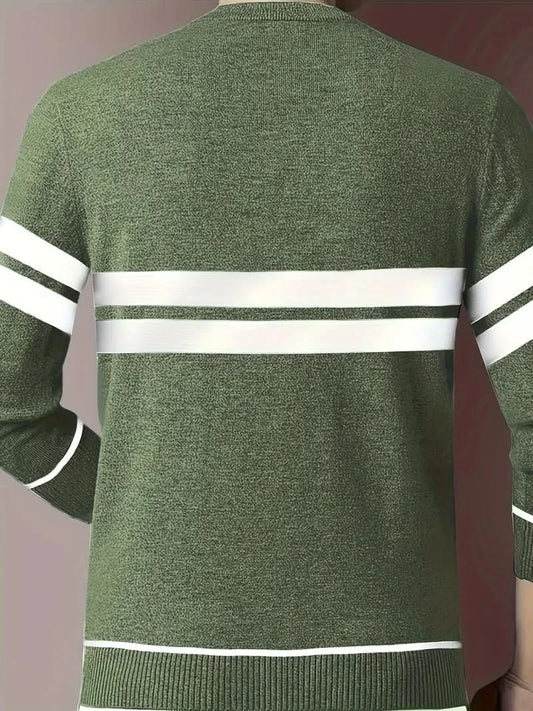 Paul – casual color-block sweater for men - Pullover