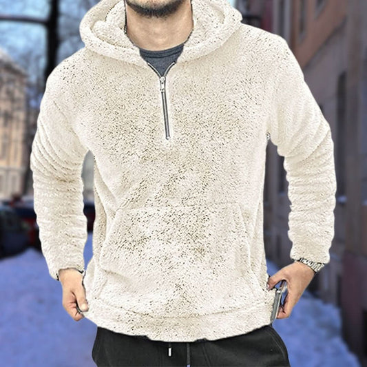 Peter - Cozy Hoodie for Men with Hood - White / XS - Pullover