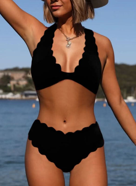 Safa - Trendy 2-Piece Bikini Set for an Unforgettable Summer 2023 - Black / XS - Bikini