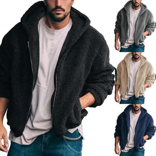 Sebastian - Stylish Men’s Windbreaker with Hood for Cozy Autumn and Winter Days - Sweater