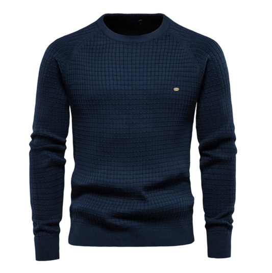 SEBASTIEN - Das elegante und einzigartige Langarmshirt - Dunkelblau / XS - Sweater