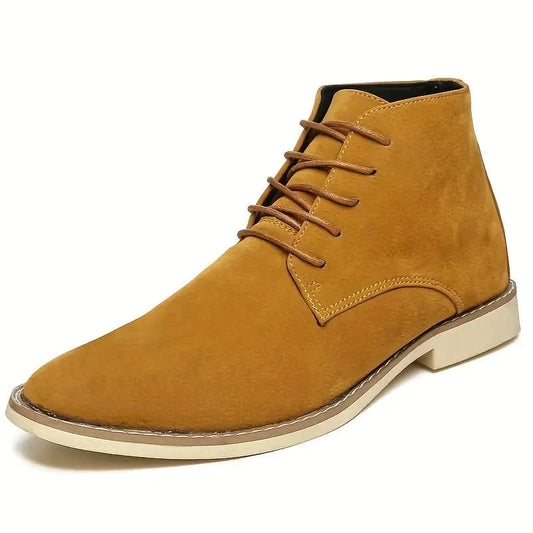 Seth - comfortable durable boots for everyday wear - Sepia / 36 - Shoes