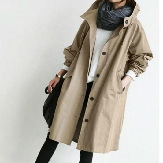 Sevena - Stylish waterproof trench coat for fashion-conscious women - Khaki / XS - Water protective jacket