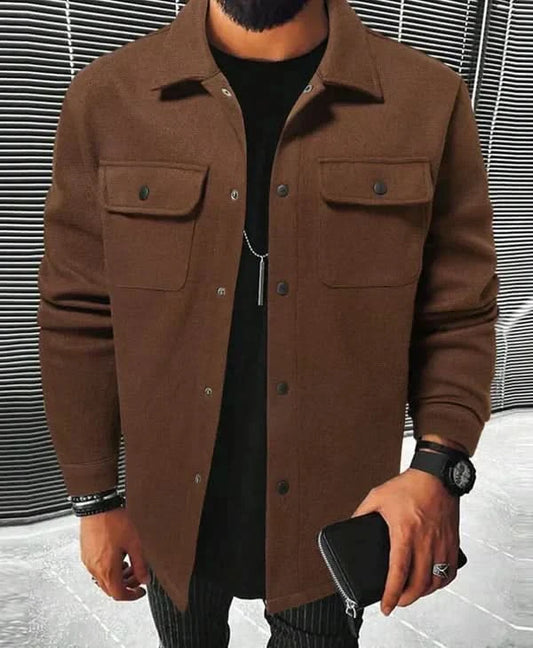 Steven – the exquisite shirt for ultimate comfort and cozy warmth - Chestnut Brown / XS - Shirt