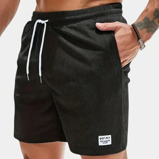 Stylish Comfortable Corduroy Shorts for Men - Black / XS - Shorts