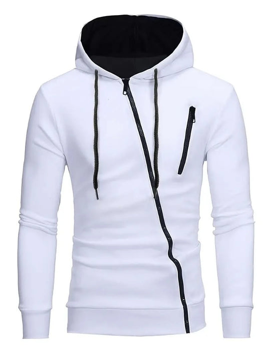 Stylish Long Sleeve Hoodie for Men - Charles Edition - White / XS - Coats and Jackets