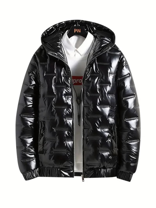 Stylish Men’s Bubble Jacket by Michael – Your perfect companion for any occasion! - Schwarz / XS - Jackets