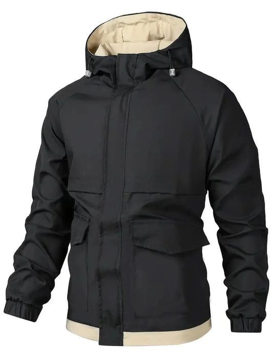 Stylish men’s jacket - waterproof and casual for any occasion - Schwarz / XS - Water protective jacket