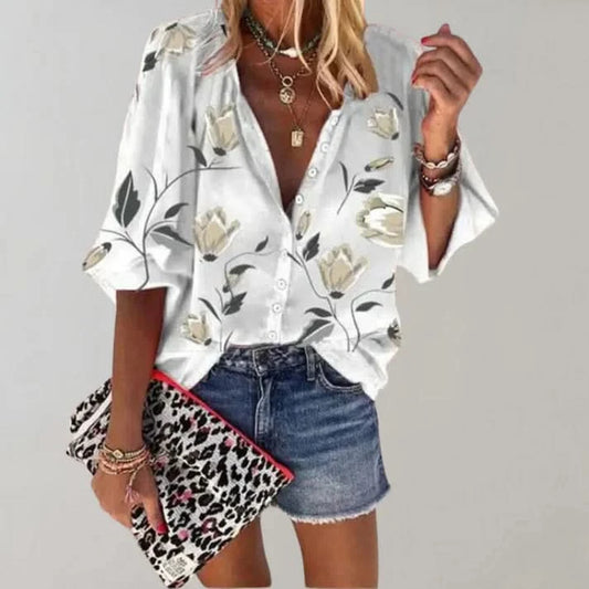 Stylish Summer Blouse for Women - White / S - Blouse