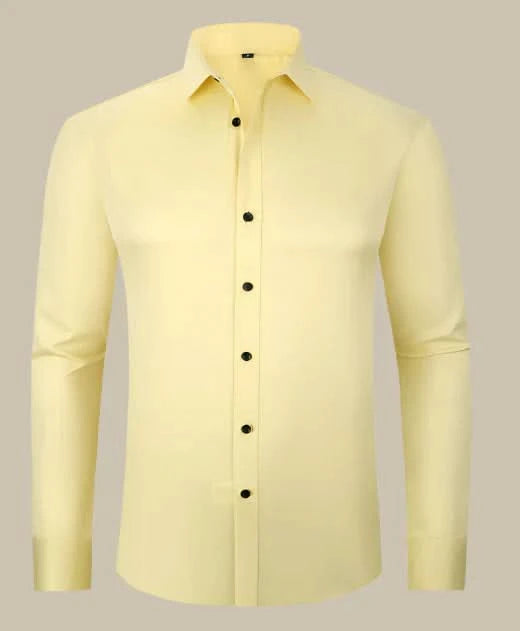 Stylish Super-Stretch Business Shirt for Men - Yellow / XS - Shirt