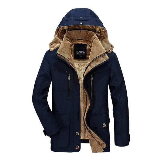 Stylish winter jacket with numerous practical pockets - Anthracite - Blau / XS - Winter jacket