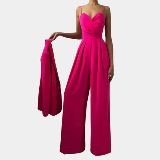 Stylish women’s jumpsuit for an elegant appearance - Pink / M - Jumpsuit