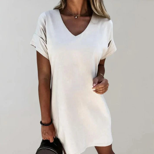 Trendy Women’s Dress for Casual Style - White / XS - Short dress