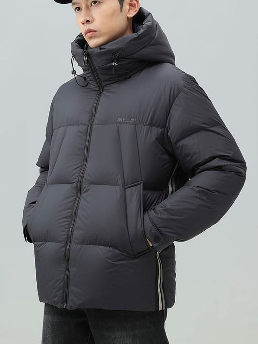 Tyler – elegant padded men’s down jacket for ultimate comfort and style - Black / XS - Dawn jacket