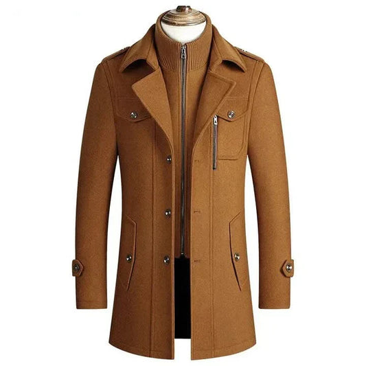 Vincent | trenchcoat mit offenem kragen - Walnut Brown / XS - Trenchcoat