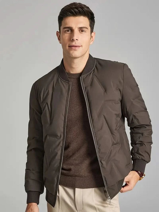 William – Stylish Down Jacket for Men in Casual Design - Coffee / XS - Jackets