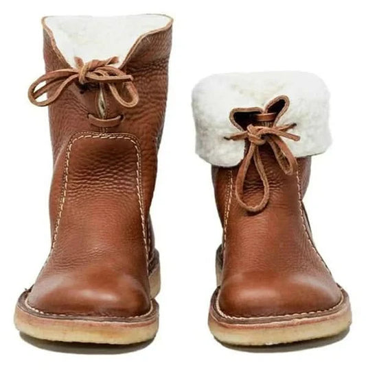 Winry | Waterproof Boots with Cozy Wool Lining - Brown / 36 - Boots