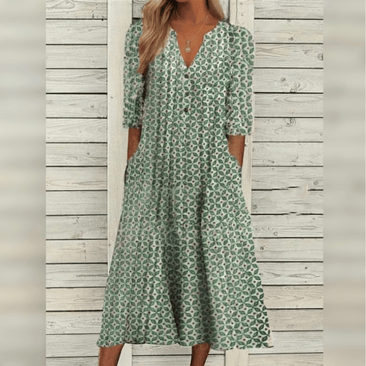 Zoen - The stylish and comfortable dress for any occasion - Green / XS - Long Dress